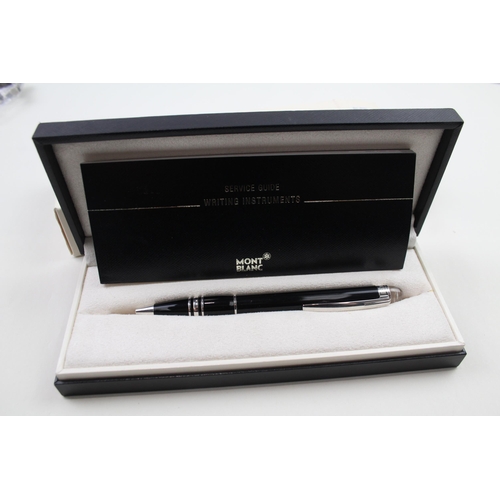 594 - Montblanc Starwalker Ballpoint Black Cased Pen / Biro WRITING Original Box