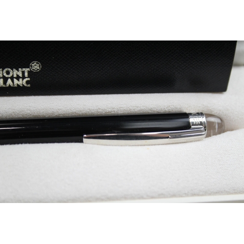 594 - Montblanc Starwalker Ballpoint Black Cased Pen / Biro WRITING Original Box