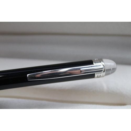 594 - Montblanc Starwalker Ballpoint Black Cased Pen / Biro WRITING Original Box