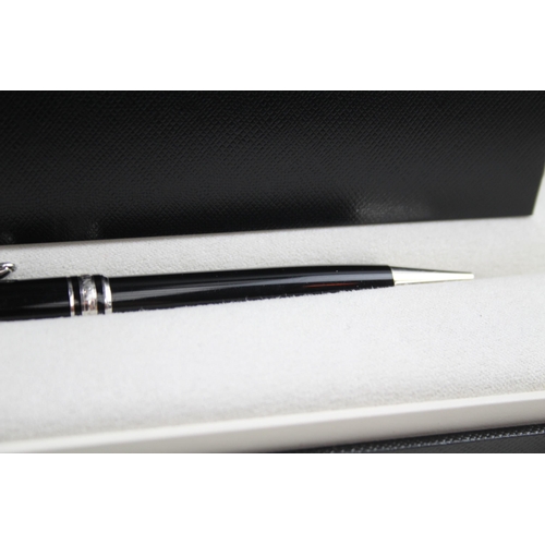 595 - Montblanc Meisterstuck Ballpoint Black Cased Pen / Biro WRITING Original Box