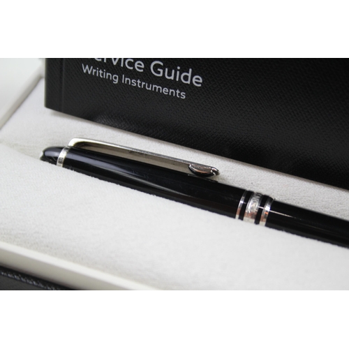 595 - Montblanc Meisterstuck Ballpoint Black Cased Pen / Biro WRITING Original Box