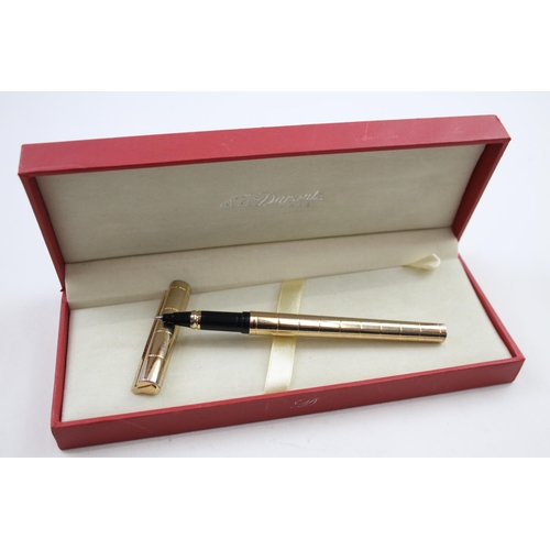 600 - S.T DUPONT Gold Plated Rollerball Pen In Original Box - SG9FE66