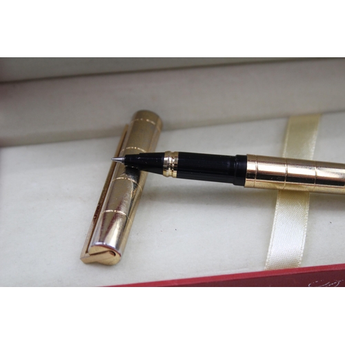 600 - S.T DUPONT Gold Plated Rollerball Pen In Original Box - SG9FE66