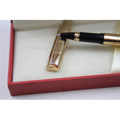 600 - S.T DUPONT Gold Plated Rollerball Pen In Original Box - SG9FE66