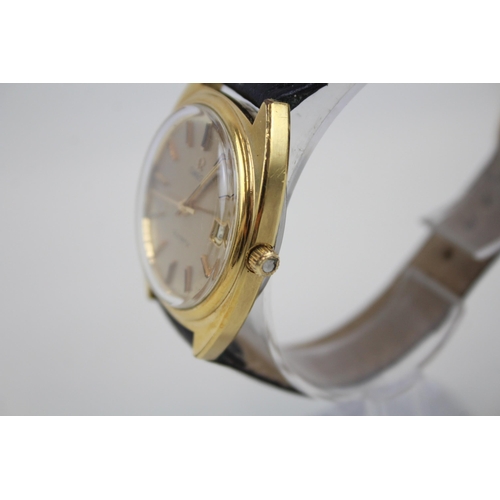 544 - Vintage Omega Gold Tone WRISTWATCH Quartz - Watch Runs -