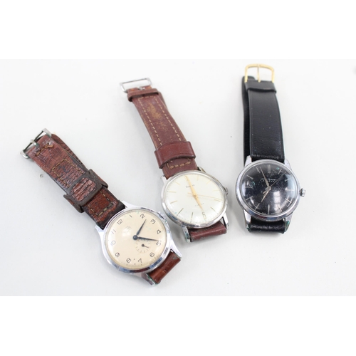 552 - Men's Vintage WRISTWATCHES Hand-wind Inc Jean Perret - Watch Runs -