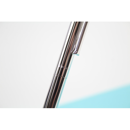 579 - TIFFANY & CO Brushed Steel Ballpoint Pen / Biro WRITING In Original Box