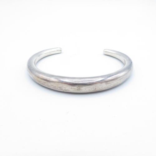 330 - 2x silver HM bangles 28.7g total weight