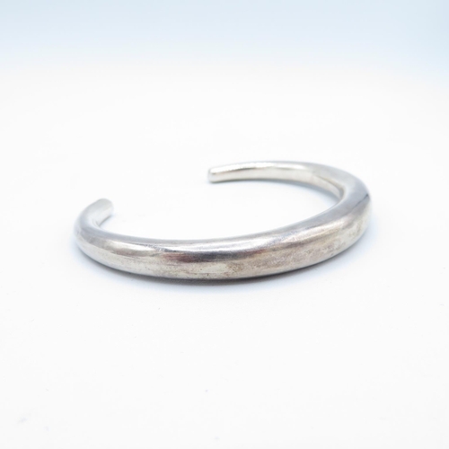 330 - 2x silver HM bangles 28.7g total weight