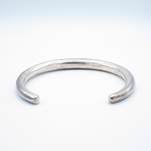 330 - 2x silver HM bangles 28.7g total weight