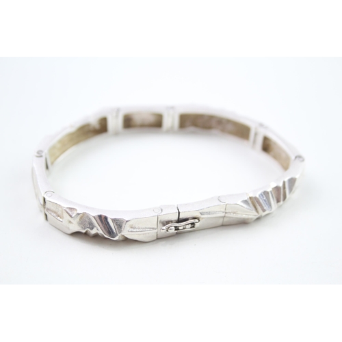 325 - Silver modernist Finnish bracelet by Lapponia (41g)