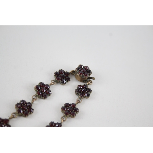 332 - A collection of antique Bohemian Garnet jewellery (27g)