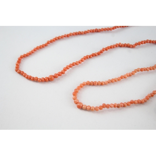 376 - A collection of antique Coral jewellery (20g)