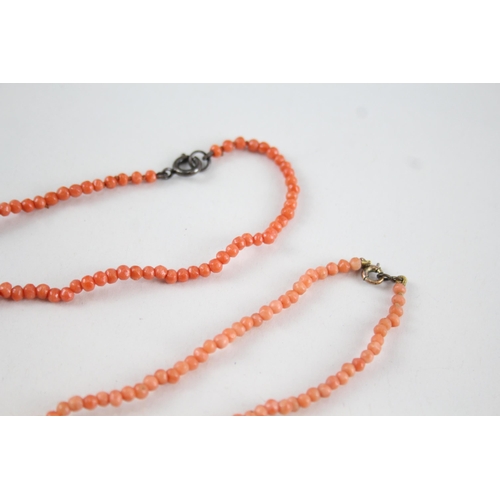 376 - A collection of antique Coral jewellery (20g)