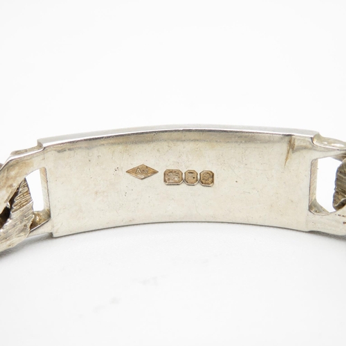 369 - HM silver gent's  identity bracelet  42.8g