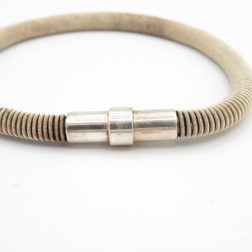 425 - HM silver magnetic bracelet   21.5g