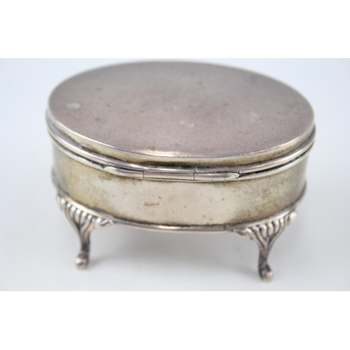 391 - Antique Edwardian 1906 Birmingham Sterling Silver Trinket / Jewellery Box (68g)