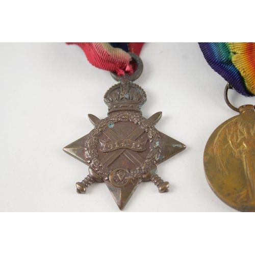 451 - WW1 1914-15 Star Trio Named 1416 Pte H. Gough W. Riding .R