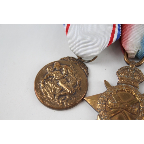 461 - WW1 Officers Mounted Medal Group 1914-15 Star Trio Named 2nd Lt