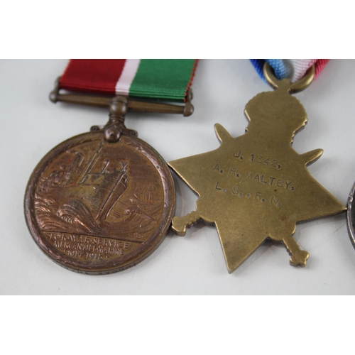 462 - WW1 Medals Named War F15846 A.W. Ashling ACF A.M.I