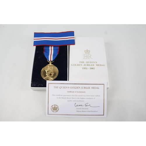 469 - Boxed ER.II Queens Golden Jubilee Medal with C.O.A