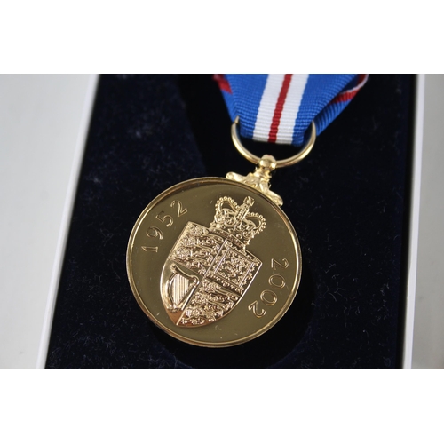 469 - Boxed ER.II Queens Golden Jubilee Medal with C.O.A