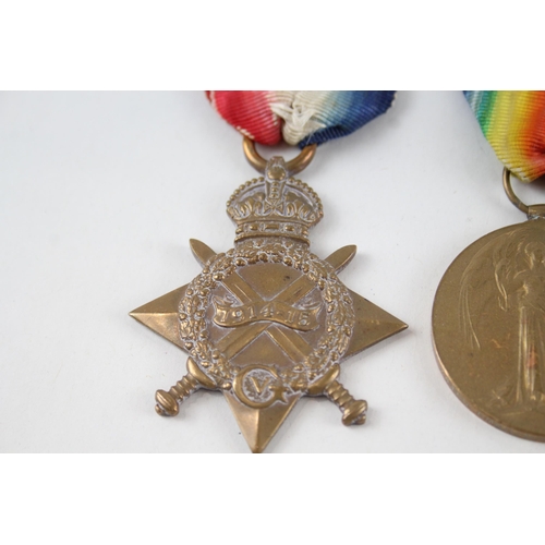 471 - WW1 1914-15 Star Trio& Original Long Ribbons Named Gnr Bmbr 34180