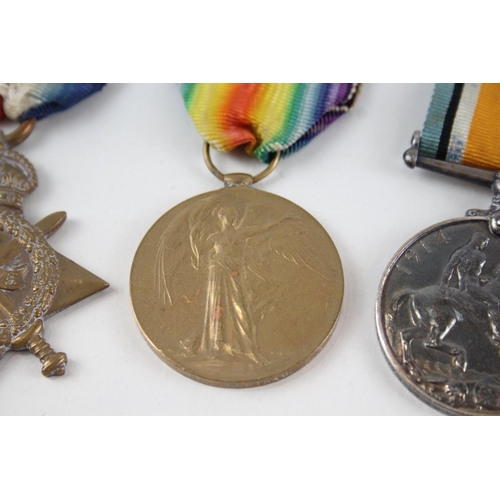 471 - WW1 1914-15 Star Trio& Original Long Ribbons Named Gnr Bmbr 34180