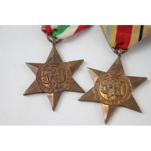 473 - Boxed WW2 Army Medal Group inc Africa Italy Stars