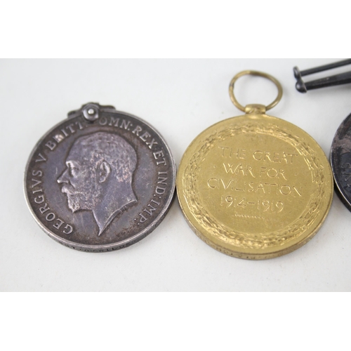 475 - WW1 War Medals x 4 Named War 1478 Pte H. Baxendale Loth London etc