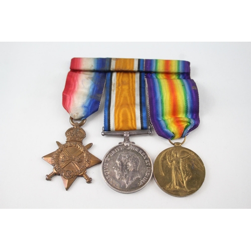 478 - Mounted WW1 1914-15 Star Trio Named SS-22309 Pte S.May A.S.C