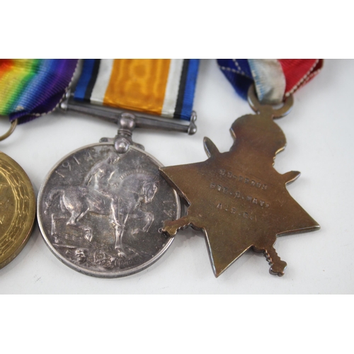 478 - Mounted WW1 1914-15 Star Trio Named SS-22309 Pte S.May A.S.C