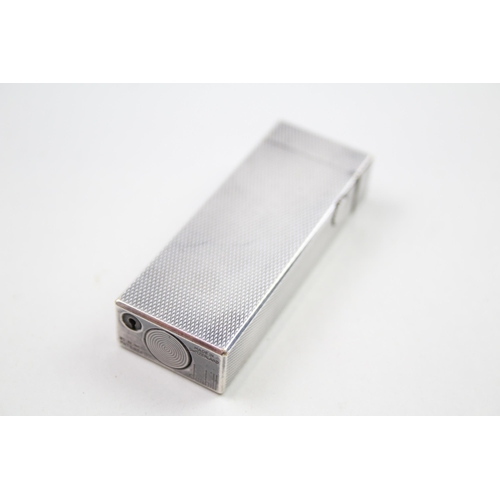 487 - Vintage DUNHILL Rolagas Silver Plated Cigarette Lighter (78g)