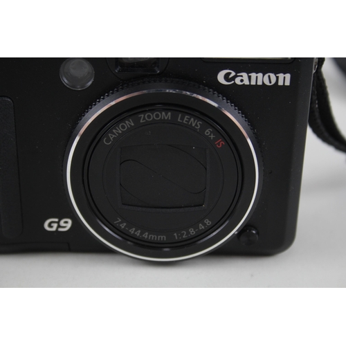 518 - Canon Powershot G9 Digital Compact Camera Working w/ Canon 6x IS Zoom Lens