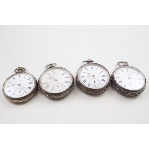 529 - Job Lot Mixed Purity Silver Hand-Wind / Key-Wind Pocket Watches UNTESTED