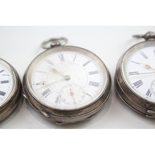 529 - Job Lot Mixed Purity Silver Hand-Wind / Key-Wind Pocket Watches UNTESTED