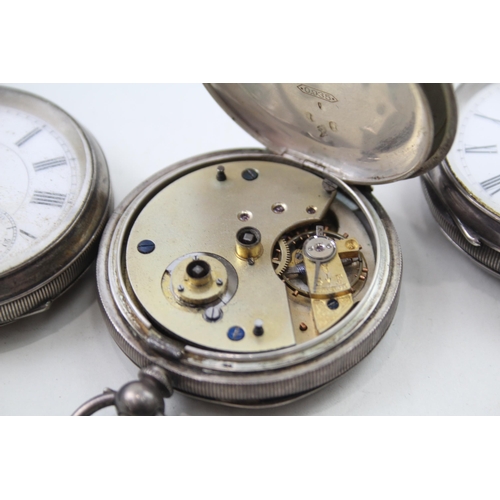 529 - Job Lot Mixed Purity Silver Hand-Wind / Key-Wind Pocket Watches UNTESTED