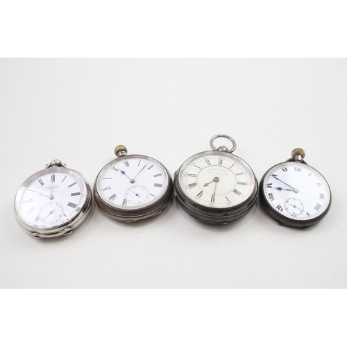 532 - Job Lot Mixed Purity Silver Hand-Wind / Key-Wind Pocket Watches UNTESTED