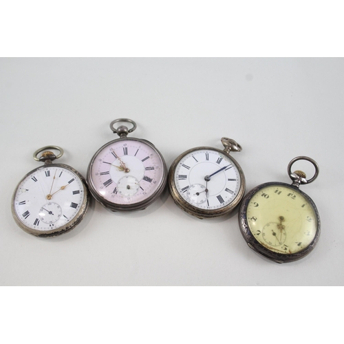 533 - Job Lot Mixed Purity Silver Hand-Wind / Key-Wind Pocket Watches UNTESTED