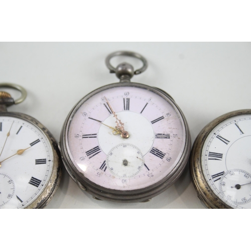 533 - Job Lot Mixed Purity Silver Hand-Wind / Key-Wind Pocket Watches UNTESTED