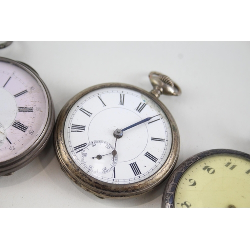 533 - Job Lot Mixed Purity Silver Hand-Wind / Key-Wind Pocket Watches UNTESTED