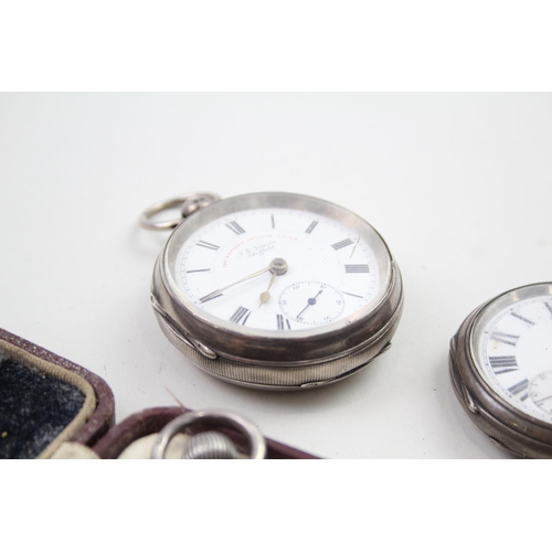 537 - Job Lot Mixed Purity Silver Hand-Wind / Key-Wind Pocket Watches UNTESTED