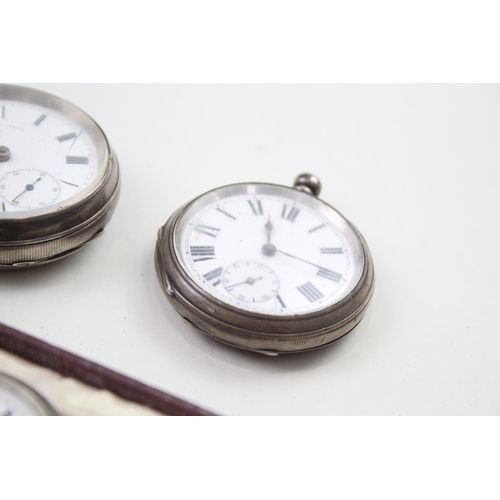 537 - Job Lot Mixed Purity Silver Hand-Wind / Key-Wind Pocket Watches UNTESTED