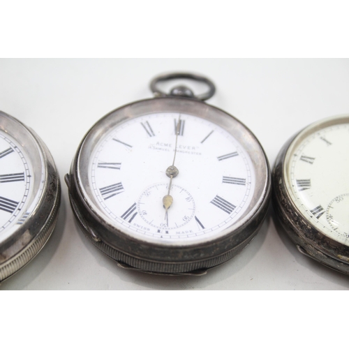 541 - Job Lot Mixed Purity Silver Hand-Wind / Key-Wind Pocket Watches UNTESTED