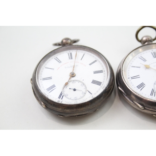 548 - Job Lot Mixed Purity Silver Key-Wind Pocket Watches UNTESTED