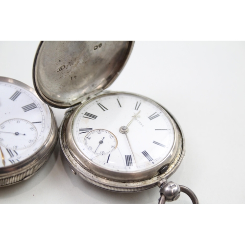 549 - Job Lot Mixed Purity Silver Key-Wind Pocket Watches UNTESTED