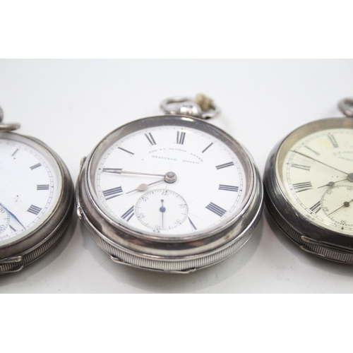 550 - Job Lot Mixed Purity Silver Hand-Wind / Key-Wind Pocket Watches UNTESTED