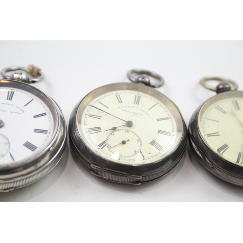 550 - Job Lot Mixed Purity Silver Hand-Wind / Key-Wind Pocket Watches UNTESTED