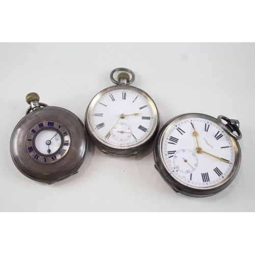 552 - Job Lot Mixed Purity Silver Hand-Wind / Key-Wind Pocket Watches UNTESTED