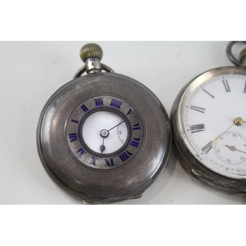 552 - Job Lot Mixed Purity Silver Hand-Wind / Key-Wind Pocket Watches UNTESTED